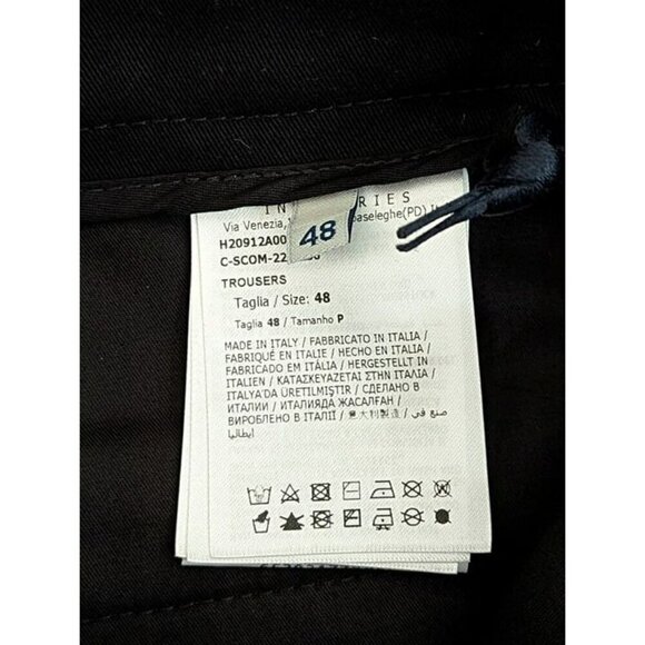Moncler Men's Black Cotton Twill Trousers Zip Pocket Size M US / 48 IT MSRP $880 - Picture 8 of 12